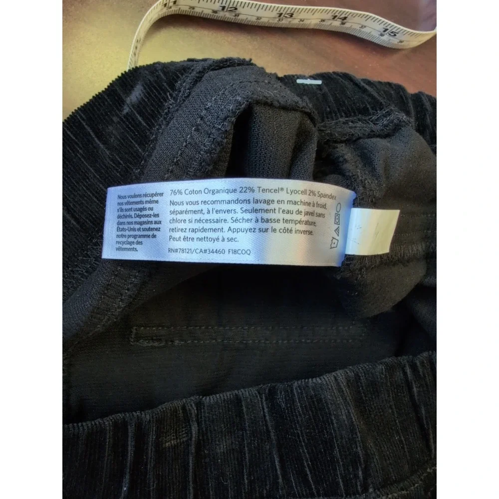 NEW! EILEEN FISHER S Black Pull, On Skinny Cords